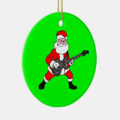 Rock'n'Roll Santa Claus Keramik Ornament (Rechts)