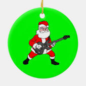 Rock'n'Roll Santa Claus Keramik Ornament (Hinten)