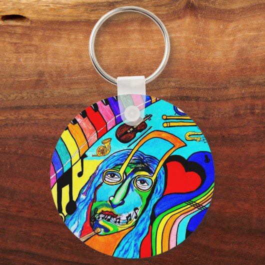 Rock'n'Roll Schlüsselanhänger (Vorderseite)