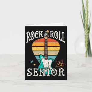 Rock'n'Roll Senior 25 Vintag Cool Graduate 2025 G Karte