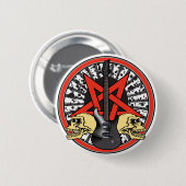 Rock'n'Roll-Stern Button (Vorne & Hinten)