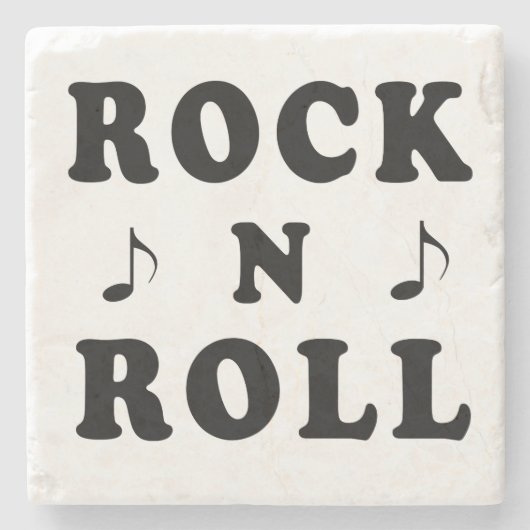 Rock'n'Roll Stone Untersetzer (Vorderseite)