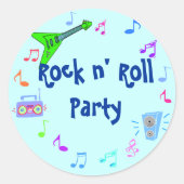 Rock'n'Roll Theme Stickers (Vorderseite)