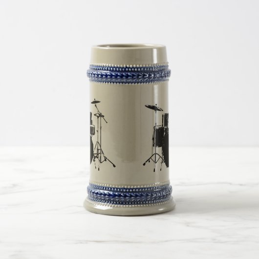 ROCK'N'ROLL-TROMMELN BIERGLAS (Mittel)