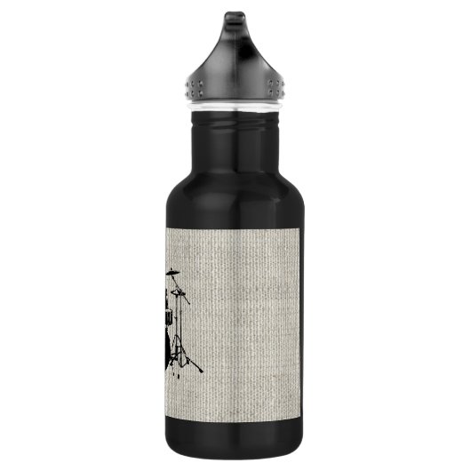 Rock'n'Roll-Trommeln Edelstahlflasche (Rechts)