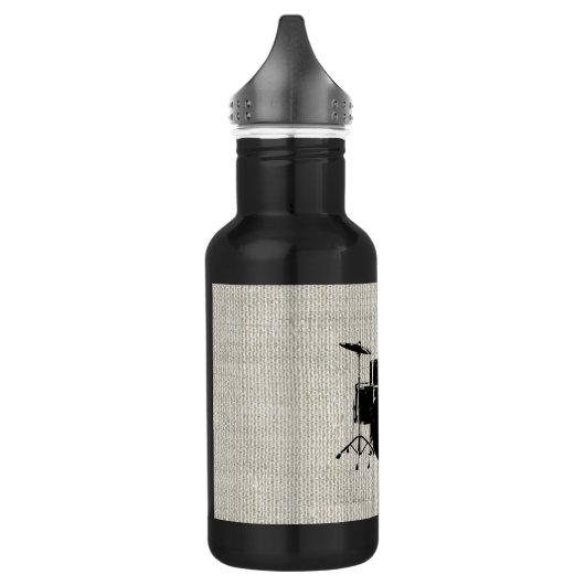 Rock'n'Roll-Trommeln Edelstahlflasche (Links)