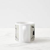 Rock'n'Roll-Trommeln Espressotasse (Rückseite)