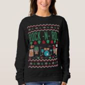 Rock'n'Roll Ugly Christmas Sweater Sweatshirt (Vorderseite)