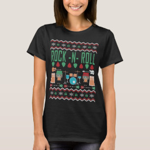 Rock'n'Roll Ugly Christmas Sweater T-Shirt