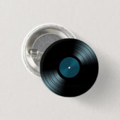 Rock'n'Roll Vinyl Record Album in Blue Button (Vorne & Hinten)