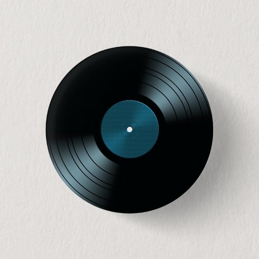Rock'n'Roll Vinyl Record Album in Blue Button (Vorderseite)