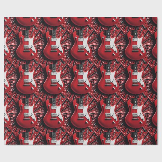 Rock'n'Roll Wrapping Paper Geschenkpapier (Flach)