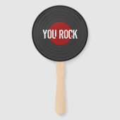 Rock'n'Roll YOU ROCK Round Fächer (Rückseite)