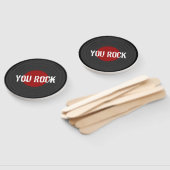 Rock'n'Roll YOU ROCK Round Fächer (Non-assembled)
