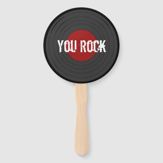 Rock'n'Roll YOU ROCK Round Fächer (Vorderseite)