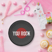 Rock'n'Roll YOU ROCK Round Pappteller (Party)