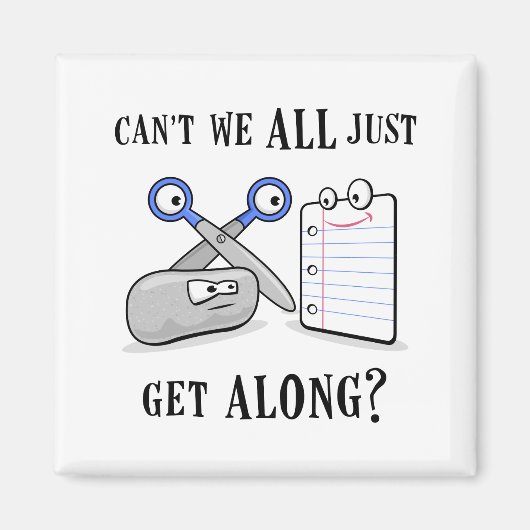 Rockpapier-Schere Magnet (Vorne)