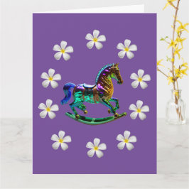 Rockpferd 8.5 x 11 Faltkarte Karte