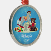 Rockpferd, Bär und Spielzeug Ornament Aus Metall (Rechts)