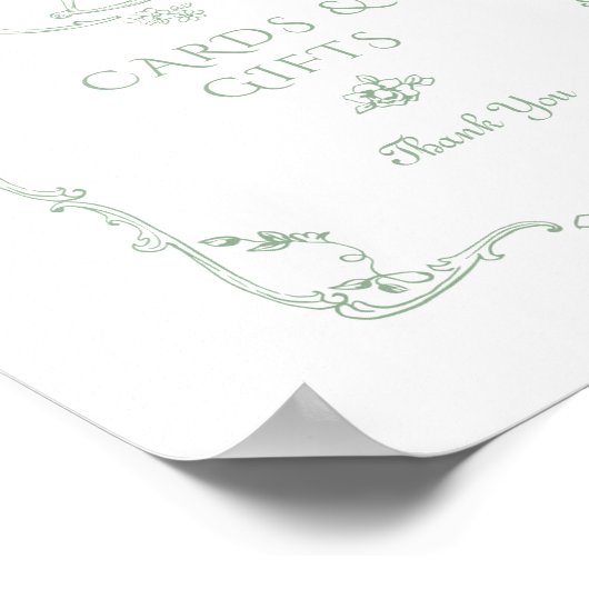 Rockpferd Chinoiserie Karten und Geschenke Poster (Ecke)