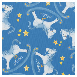 Rockpferd dunkelblaue Jungs nennen Stoff aus Kinde