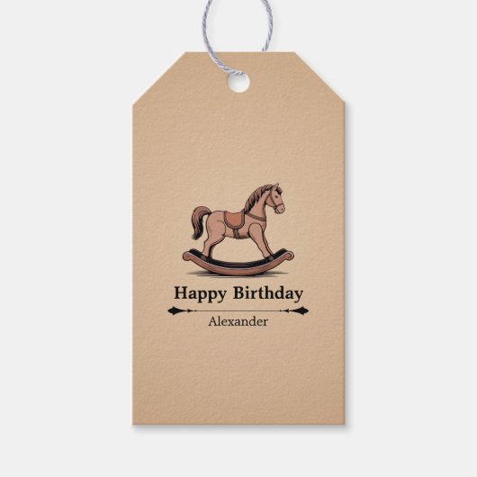 Rockpferd Geschenkanhänger (Vorderseite)