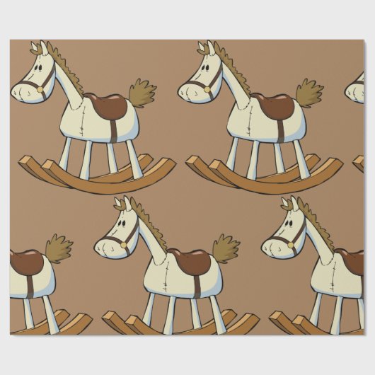 Rockpferd Geschenkpapier (Flach)