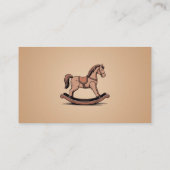 Rockpferd - Holzspielzeug Visitenkarte (Rückseite)