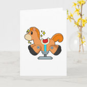 Rockpferd Karte (Gelbe Blume)