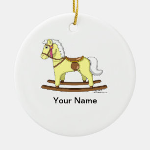 Rockpferd Keramik Ornament