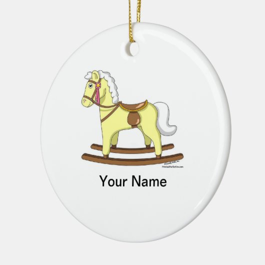 Rockpferd Keramik Ornament (Links)