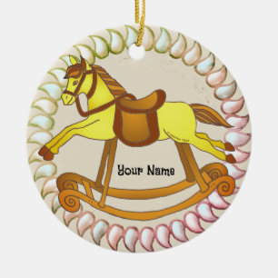 Rockpferd Keramik Ornament