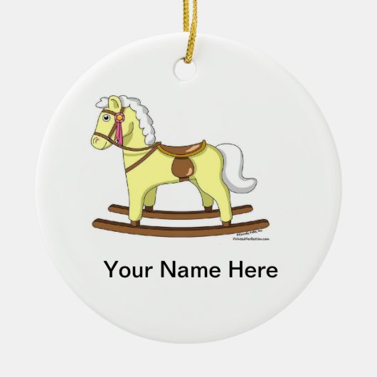 Rockpferd Keramikornament (Vorne)