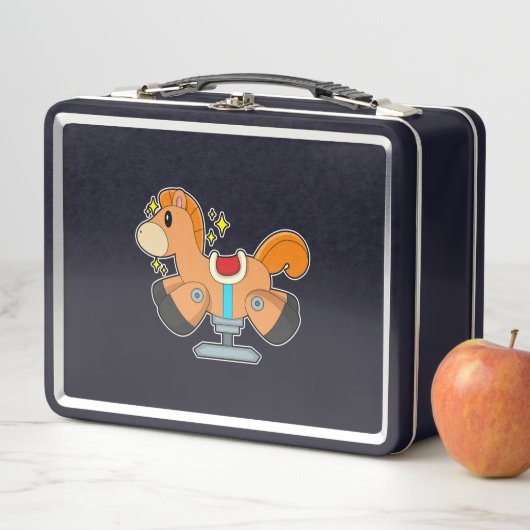 Rockpferd Metall Brotdose (Beispiel)