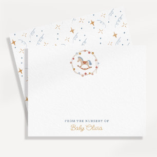 Rockpferd, Pom-Poms, aus dem Kinderzimmer der Kart Einladung