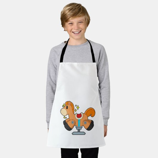 Rockpferd Schürze (Getragen)