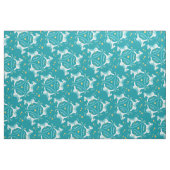 Rockpferde Aqua-Gelb-Kids Kinderzimmer Stoff (Fat Quarter (45,7 x 55,9 cm))