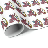Rockpferde Geschenkpapier (Rolleneckpunkt)