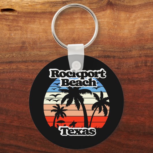 Rockport Beach Texas Schlüsselanhänger (Rückseite)