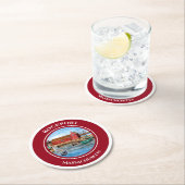 Rockport Harbor Massachusetts New England Runder Pappuntersetzer (Vor Ort)