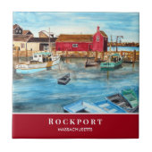 Rockport Harbor Massachusetts New England USA Fliese (Vorderseite)