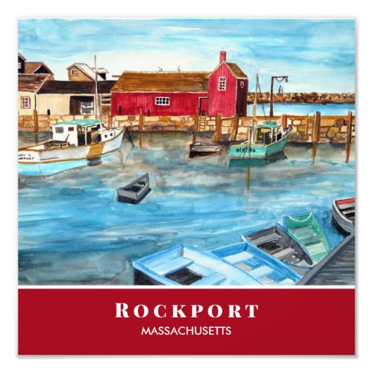 Rockport Harbor Massachusetts New England USA Fotodruck (Vorne)