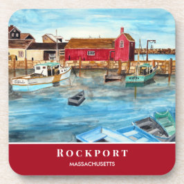 Rockport Harbor Massachusetts New England USA Getränkeuntersetzer