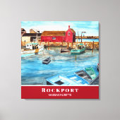 Rockport Harbor Massachusetts New England USA Leinwanddruck (Vorderseite)