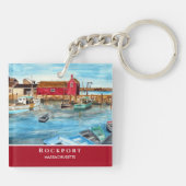 Rockport Harbor Massachusetts New England USA Schlüsselanhänger (Rückseite)