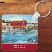 Rockport Harbor Massachusetts New England USA Schlüsselanhänger (Rückseite)