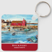 Rockport Harbor Massachusetts New England USA Schlüsselanhänger (Rückseite)