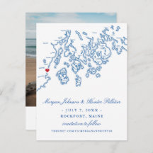 Rockport Maine Foto Save the Date - Penobscot Bay