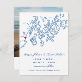 Rockport Maine Foto Save the Date - Penobscot Bay