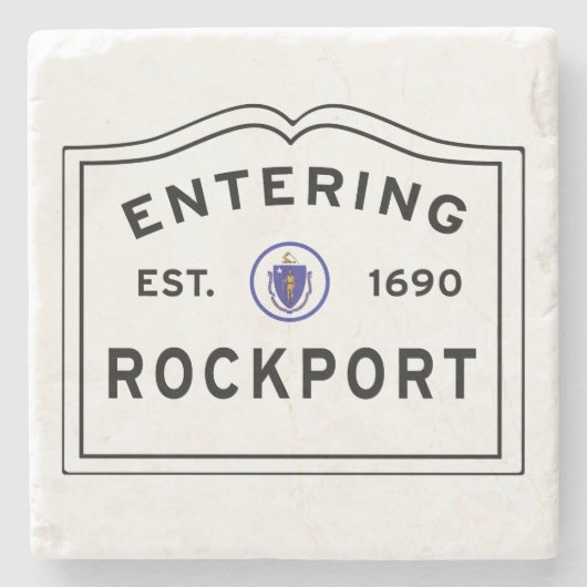 Rockport Massachusetts Einfahrt Steinuntersetzer (Vorderseite)